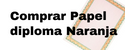 comprar papel para imprimir diploma o certificado de color naranja